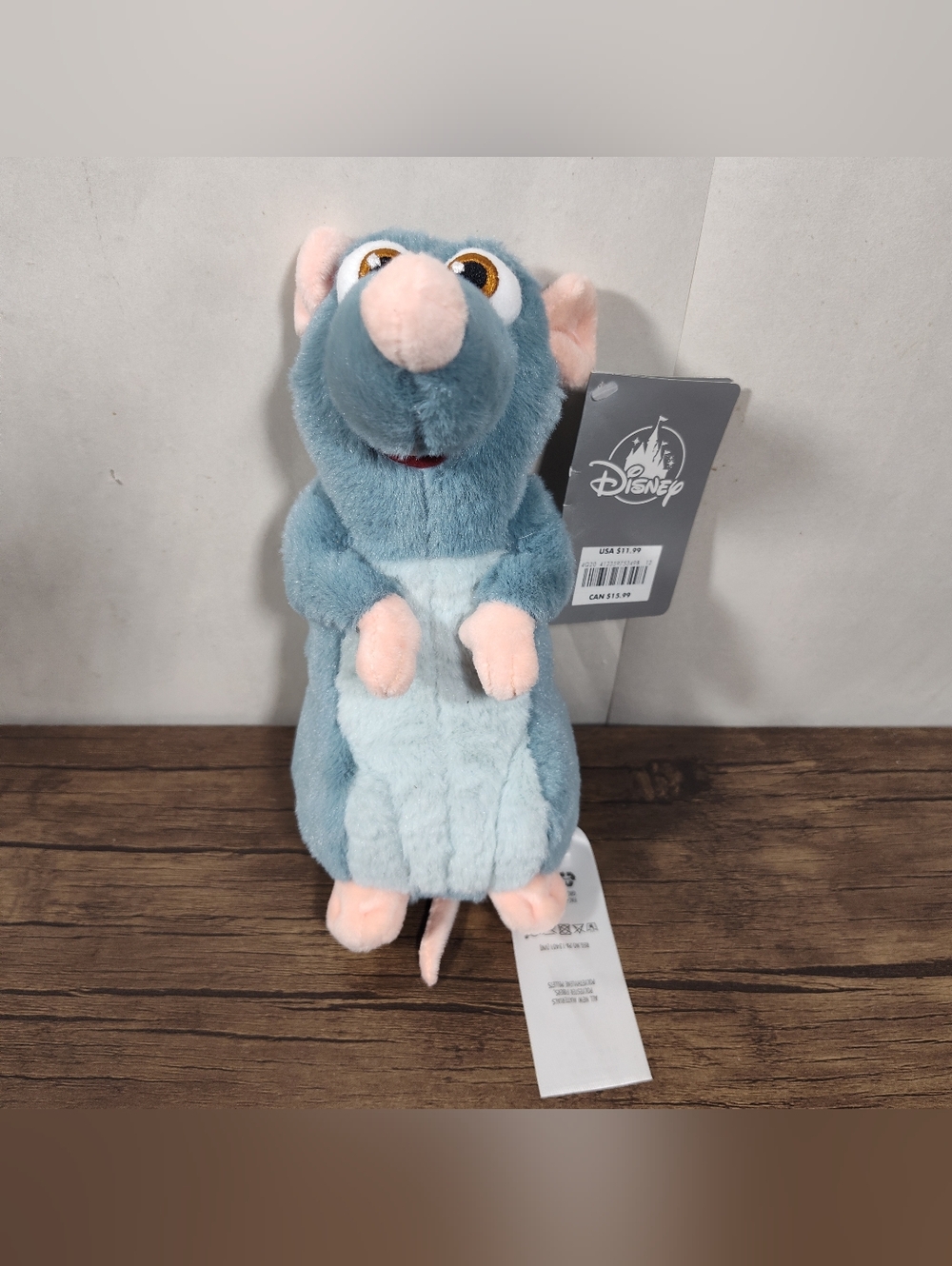 Disney Store Ratatouille Remy Rat Soft Plush Toy Stuffed Animal New